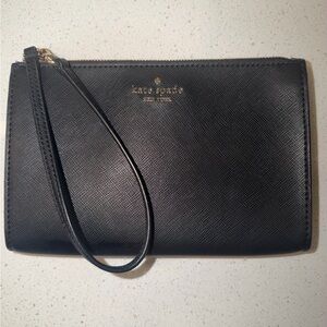 kate spade Black Saffiano Wristlet Wallet